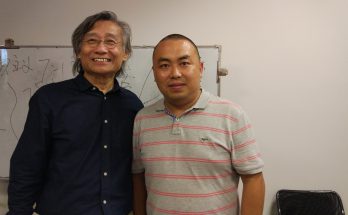 何晓巍与复旦大学美术学院副院长孙乃树教授缩略图