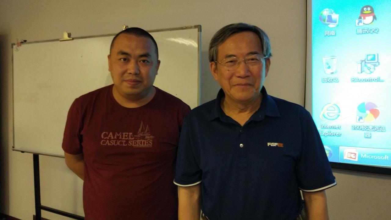 何晓巍与全国政协常委复旦大学葛剑雄教授插图