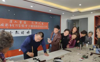 何晓巍参加文化惠民活动，走进成华区文化馆缩略图