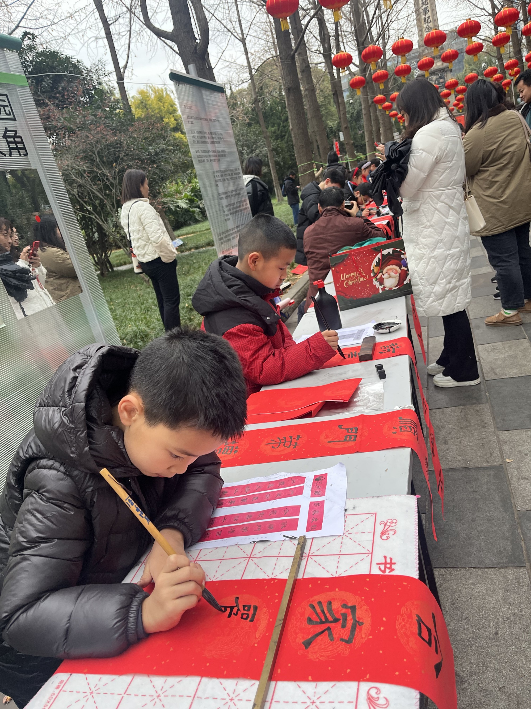 何晓巍出席第四届成都市小小书法家‘写春联 送春福’”公益活动插图5
